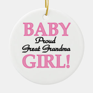 Stolze große Großmutter-Baby-Geschenke Keramikornament