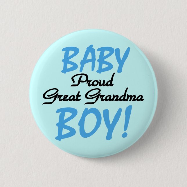 Stolze große Großmutter-Baby-T-Shirts und Button (Vorderseite)