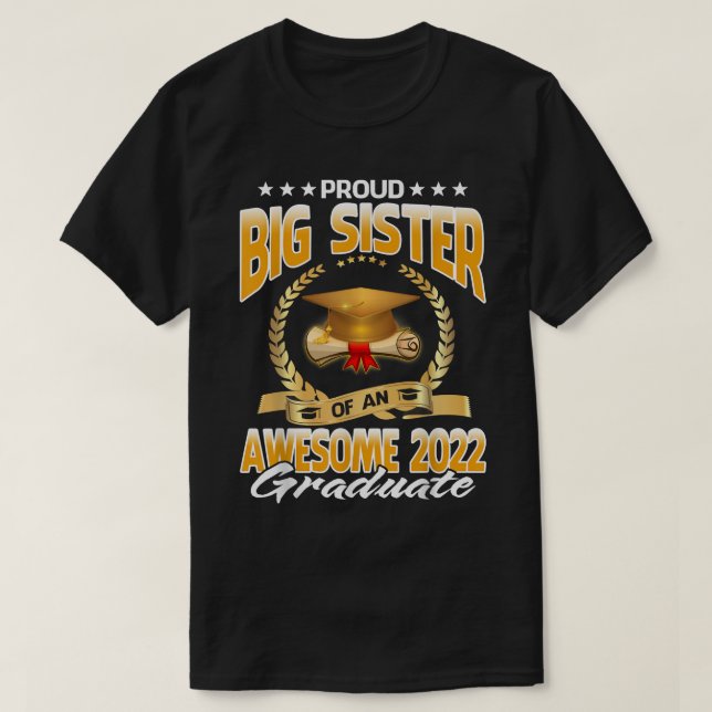 Stolze große Schwester eines Phantastischen Absolv T-Shirt (Design vorne)