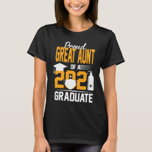 Stolze große Tante eines 2021 Graduate Face Mask H T-Shirt