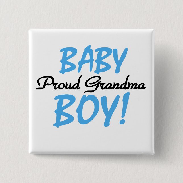 Stolze Großmutter-Baby-T-Shirts und Geschenke Button (Vorderseite)