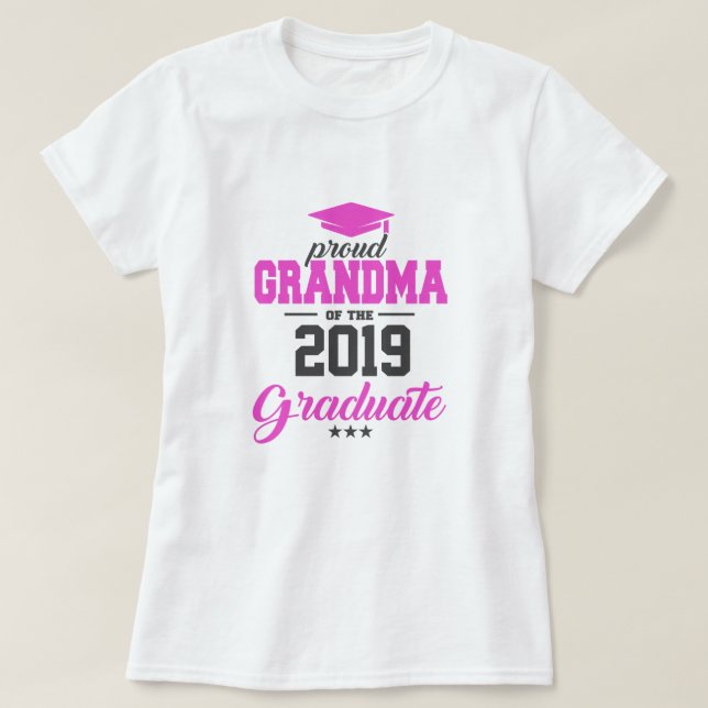Stolze Großmutter des graduierten T - Shirt (Design vorne)