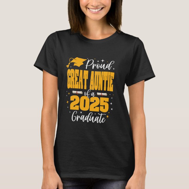 Stolze Großtante einer Klasse von Gra-Graduate 202 T-Shirt (Vorderseite)