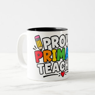 stolze Grundschullehrerin Zweifarbige Tasse