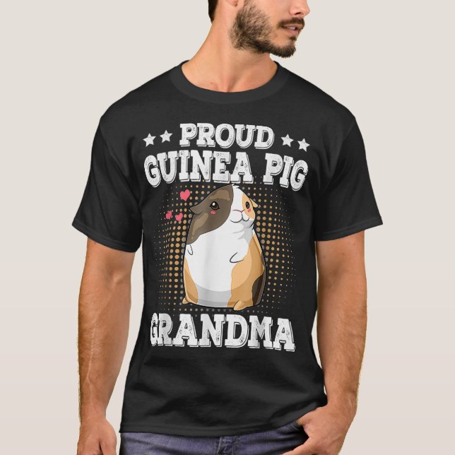 Stolze Guinea Pig Oma Funny Guinea Schweine Mütter T-Shirt (Vorderseite)