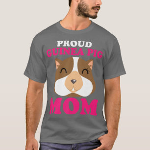 Stolze Guinea Schweinefleisch Mama Furche Kartoffe T-Shirt