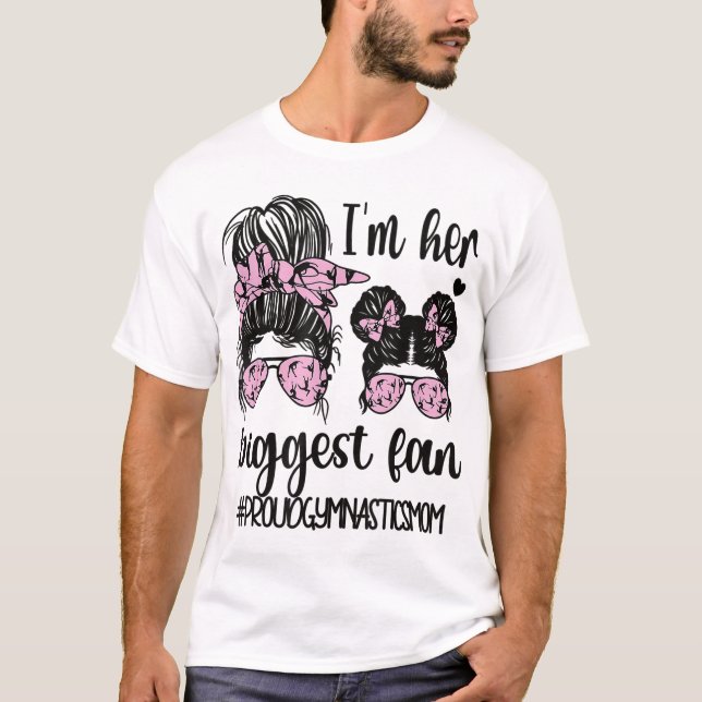 Stolze Gymnastik Mama eines Gymnastikers T-Shirt (Vorderseite)