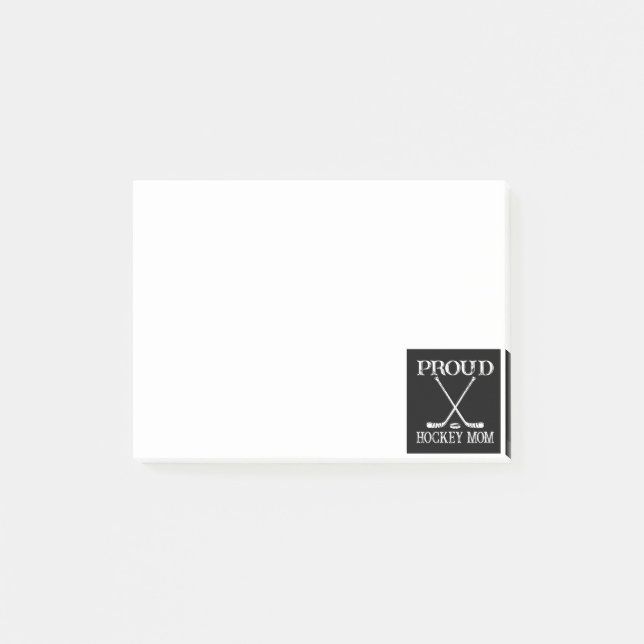 Stolze Hockey-Mama Postit Notes Post-it Klebezettel (Vorderseite)