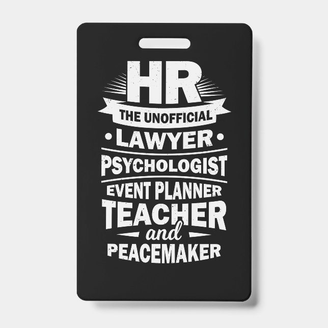 Stolze Humanressourcen Ausweis (Vorderseite)