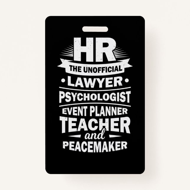 Stolze Humanressourcen Ausweis (Vorderseite)