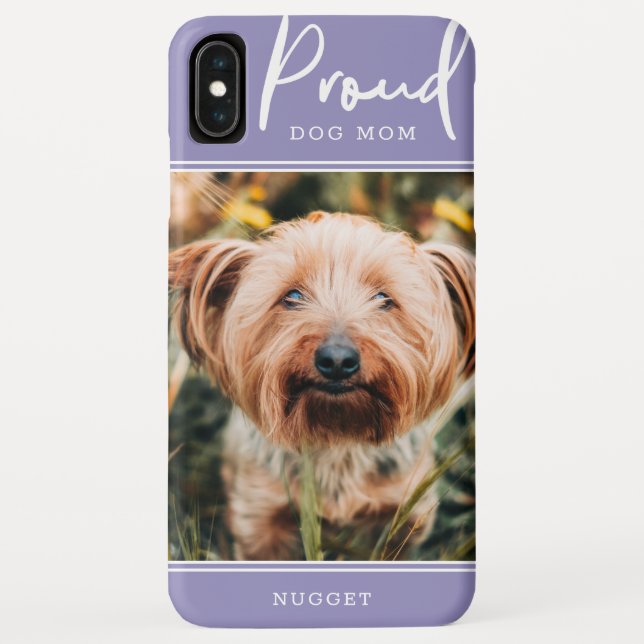 Stolze Hunde-Mama| Foto Personalisiert| Lila Case-Mate iPhone Hülle (Rückseite)