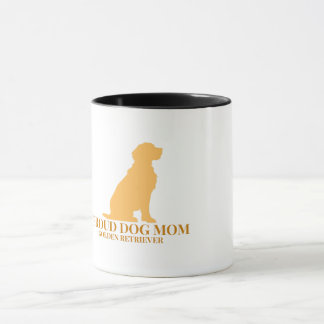 Stolze Hunde-Mama Golden Retriever Kaffeetasse — H