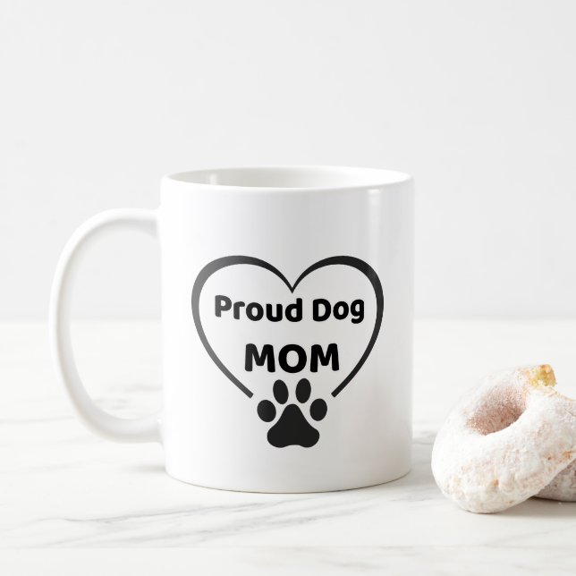 Stolze Hunde-Mama-Tasse Kaffeetasse (Mit Donut)