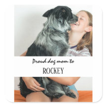 Stolze Hundemutter personalisiertes Bild und Name