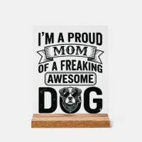 Stolze Hundemutter Vintage Gravur Vektor Design_1