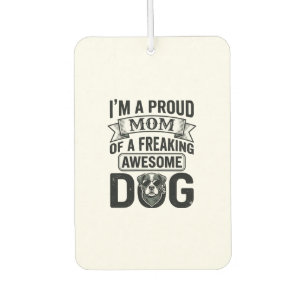 Stolze Hundemutter Vintage Gravur Vektor Design_1 Autolufterfrischer