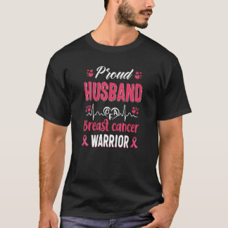 stolze Husband Brustkrebs Kriegerin Bewusstsein ro T-Shirt