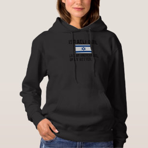Stolze israelische Girl-Israel-Flagge israelische  Hoodie