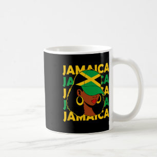 Stolze jamaikanische patriotische afro schwarze Fr Kaffeetasse