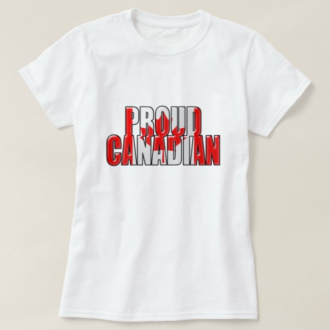 stolze kanadische T-Shirt (Design vorne)