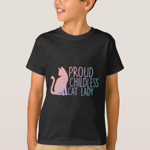Stolze katzenlose Katze Lady Cat Lovers T-Shirt
