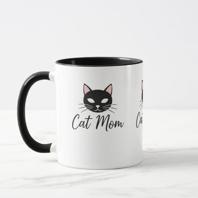 Stolze Katzenmutter Kaffeetasse - Süßes Haustier-M (Links)