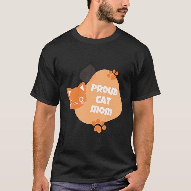 Stolze Katzenmutter Katze Tag Katze T-Shirt (Vorderseite)