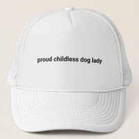 Stolze, kinderlose Hündin minimalistisch-witzig