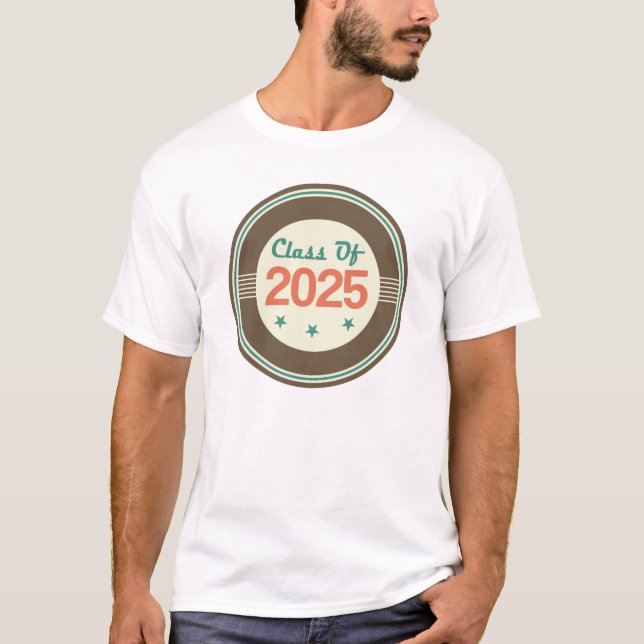 Stolze Klasse von Absolvent 2025 T-Shirt (Vorderseite)