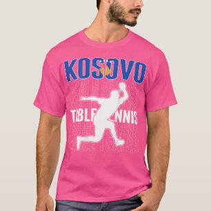 Stolze Kosovo-Tischtennis-Fans-Jacke kosovarische T-Shirt