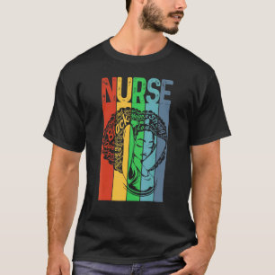 Stolze Krankenschwester Gebildet Starker Schwarzer T-Shirt
