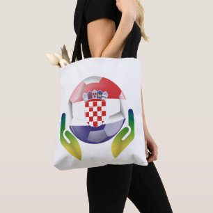 Stolze kroatische Fußball-Fan-Kunst