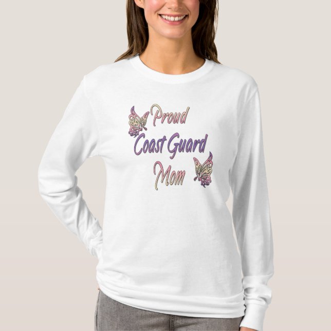 Stolze Küstenwache-Mama T-Shirt (Vorderseite)