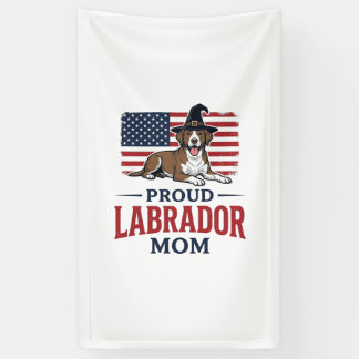 Stolze Labrador-Mama patriotisches Hund-Halloween- Banner