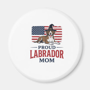 Stolze Labrador-Mama-patriotisches Hund-Halloween- Magnet