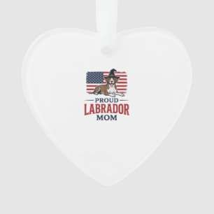 Stolze Labrador-Mama patriotisches Hund-Halloween- Ornament