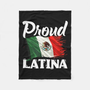 Stolze Latina mexikanische Stolzflagge Mexiko Wurz Fleecedecke