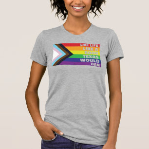 Stolze LGBTQ Gay Lesbian Trans Live like Book T-Shirt