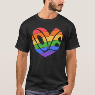 Stolze Liebe Gay Rainbow LGBTQ T-Shirt