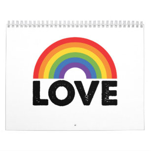 Stolze Liebe ist Liebe Gay Equality Rainbow LGBTQ Kalender