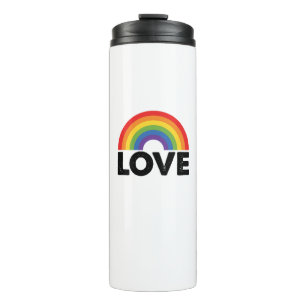 Stolze Liebe ist Liebe Gay Equality Rainbow LGBTQ Thermosbecher