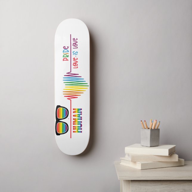 Stolze Liebe ist Liebe Skateboard (Wandkunst)