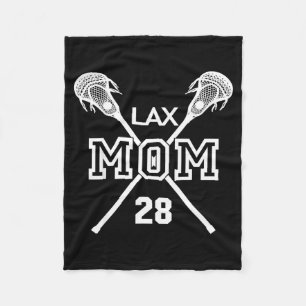 Stolze Liebe Lacrosse-Mama #28 lax Spielerin Numme Fleecedecke