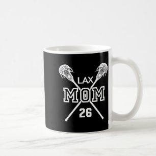 Stolze Liebe Lacrosse-Mutter #26 Lax-Spielerin Num Kaffeetasse