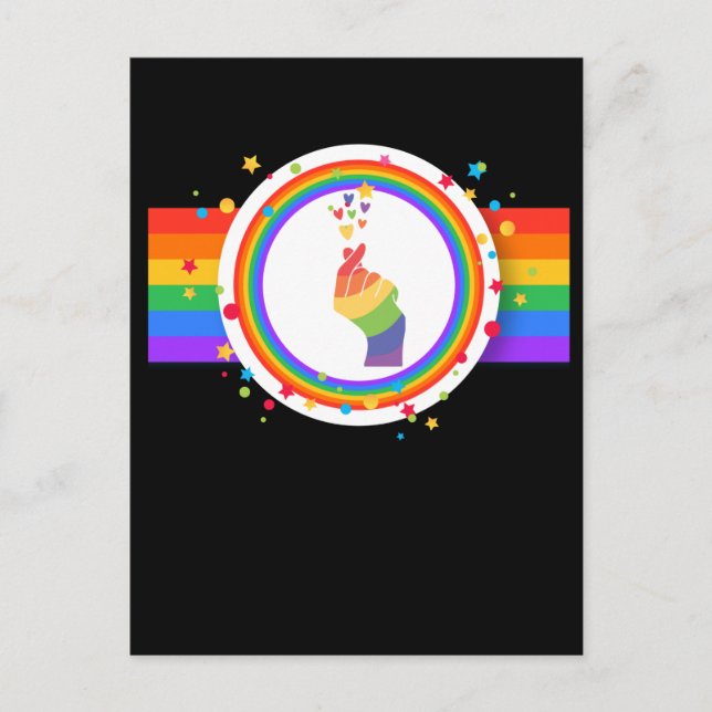 Stolze Liebe - LGBT. Que. Postkarte (Vorderseite)