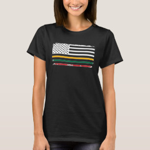Stolze litauisch-amerikanische Flagge Litauen Erbe T-Shirt