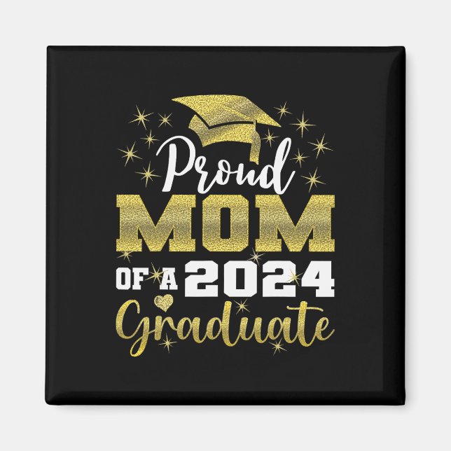 Stolze Mama 2024 Graduate Phantastische Uni Magnet (Vorne)