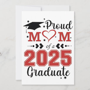 Stolze Mama 2025 Graduate Abschluss Muttertag Feiertagskarte
