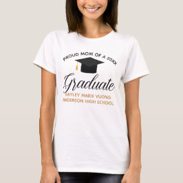 Stolze Mama 2025 Graduate Custom Abschluss T-Shirt