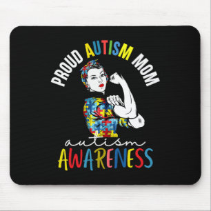 Stolze Mama Autismus Bewusstsein Familie Matching Mousepad